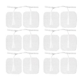 QUILLE Premium TENS/EMS Unit 20 Electrode Pads 2"x2" in. Reusable Self Stick Gel Carbon Electrodes