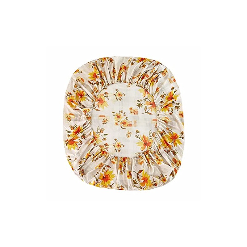 JSD Juego de sábanas con Estampado Floral Amarillo, tamaño King,