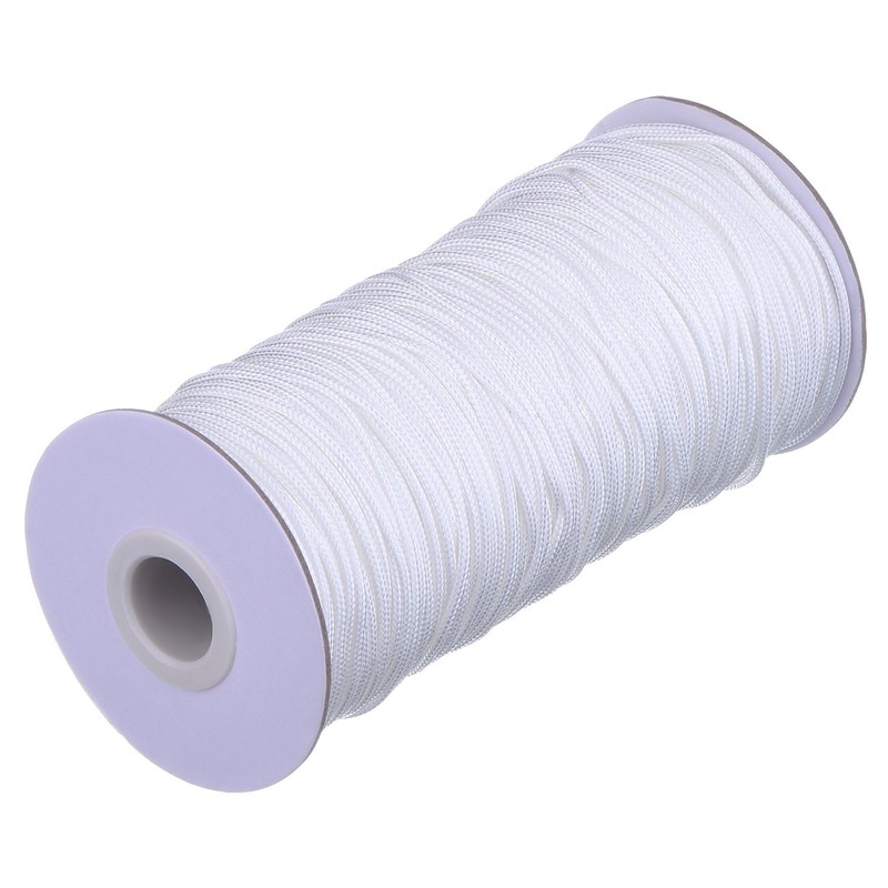 Outus 109 Yards/Roll White Braided Lift Shade Cord for Aluminum