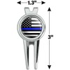GRAPHICS & MORE Thin Blue Line American Flag Golf Divot