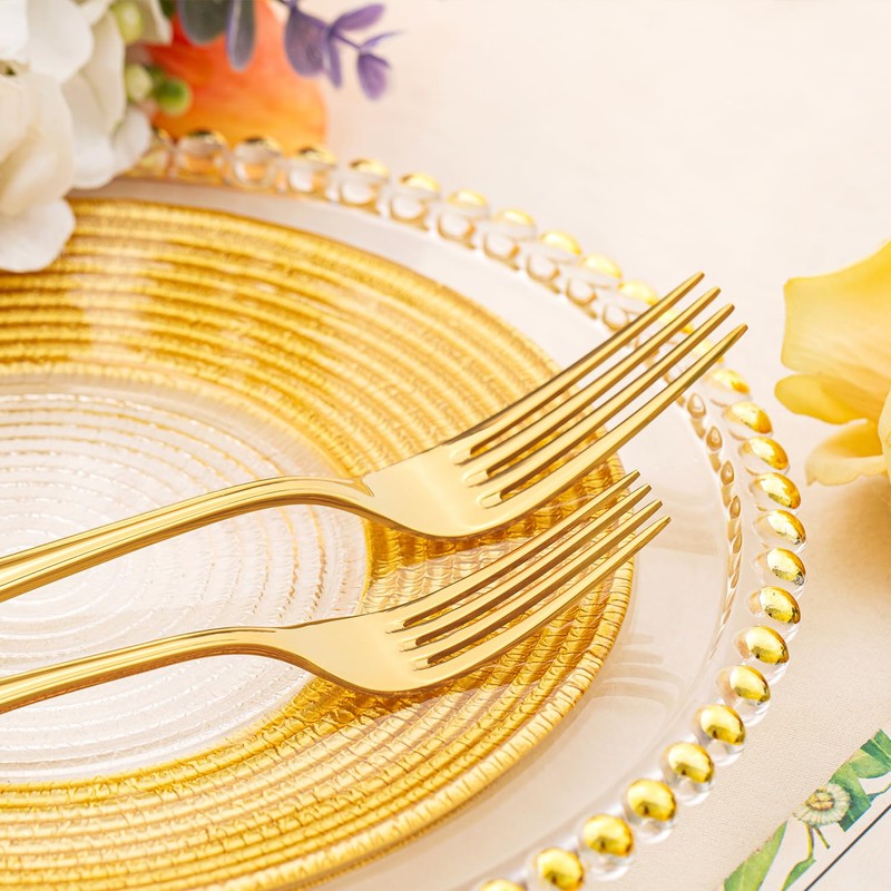 KINGSTONE 20 Piece Teardrop Silverware Set for 4, 18/10 Stainless
