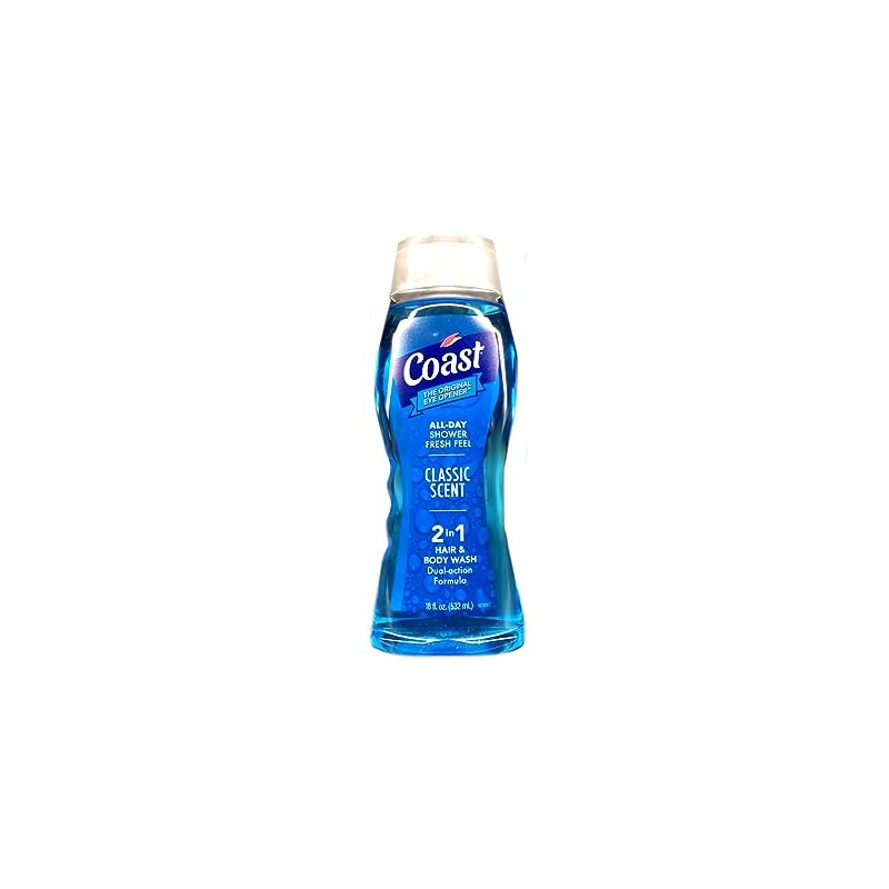 Coast 2 in 1 Hair & Body Wash Classic Scent