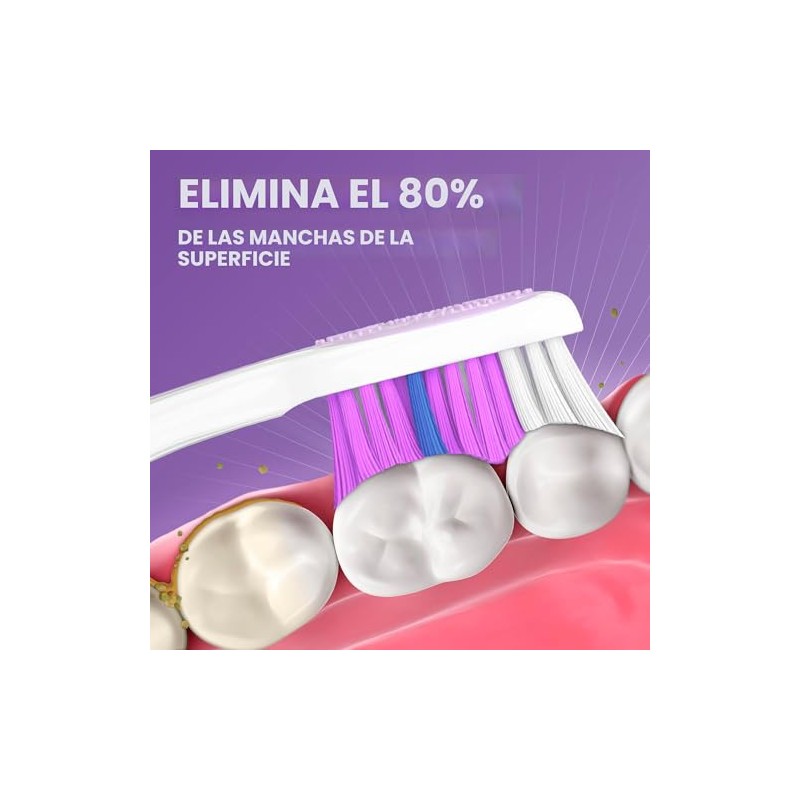 Oral-B Cepillos de dientes manuales luminosos vívidos, suaves, 4 unidades