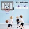 DYRABREST Wall Mounted Basketball Hoop, Heavy-Duty Backboard with Spring Rim