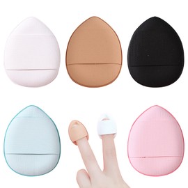 5 Pcs Finger Powder Puff Makeup Puff Mini Powder Puff Wet Dry Makeup Tool for Foundation Concealer Cosmetic Foundation Sponge Mineral Powder Wet Dry Makeup Tool