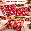 Red Christmas Wrapping Paper Roll for Holiday Gifts – Shiny