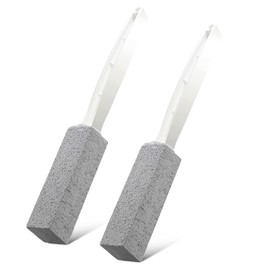 Kadden 2 Pack Toilet Cleaner Hard Water Build up Remover with Ergonomic Handle, Pumice Stone Cleanning Tool Stain Hard Water Ring Cleaner for Toilet, Pool, Bathroom, Sink