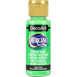 DecoArt DA349-3 Green Tree Americana Craft Paint, 2 oz