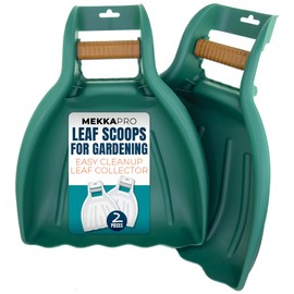 MEKKAPRO Leaf Scoops and Claws V2.0, 1-Pair (2 Pieces), Sturdy Ergonomic Grip Leaf Rake, Large Hand Held Garden Rake Grabbers for Leaf, Garden Claw for Lawn Grass Removal