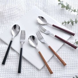 (NS Home Shopping) Quidnovi Retro Cutlery 4-Person Dessert Set_Spoon and Fork Set_Housewarming Gift.. / (NS홈쇼핑)퀴드노비 레트로 커트러리 4인 수저 디저트 세트스푼 포크 세트집들이 선물..