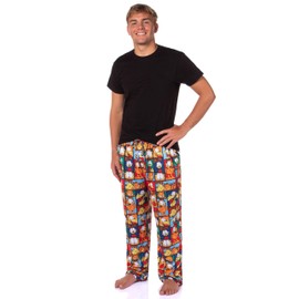 INTIMO Men's Garfield Comic Odie Paneled Print Sleep Pajama Pants for Adults - X-Large - Multicolored