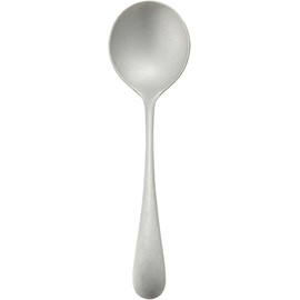 VINTAGE INOX Old English Bouillon Spoon, Made in Japan, For Cafes, Restaurants, Soup, Stainless Steel, Aging, Unbreakable, Dishwasher Safe