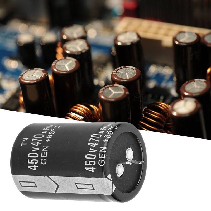 4 Pcs 450V 470μF Aluminium Electrolytic Capacitor for Inverter Welding