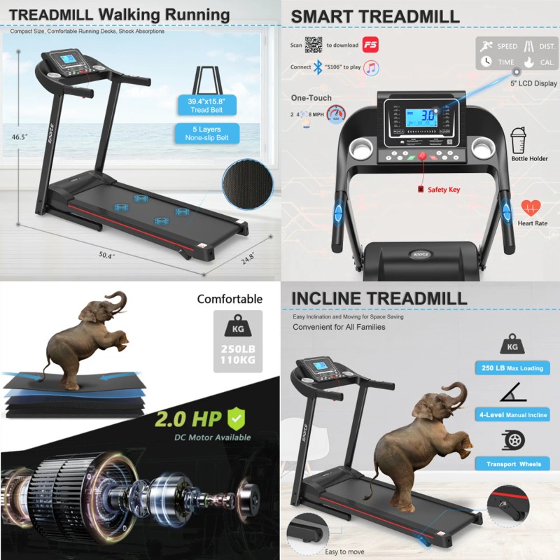 DISSOLVED New Equipment Semi-Commercial Treadmill Multifunction Unisex Folding Incline Treadmill