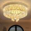 dolria Mini Chandelier Modern Crystal Chandeliers for Hallway LED Flush