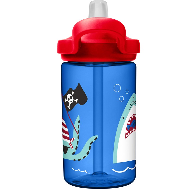 Eddy+ Kids BPA-Free Water Bottle with Straw, 14oz, Octo Pirate