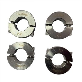 AZSSMUK Bore 3/4'' Double Split Shaft Collar Stainless Steel Lock Collar Clamp Set Screw 4PCS (3/4'', 4)