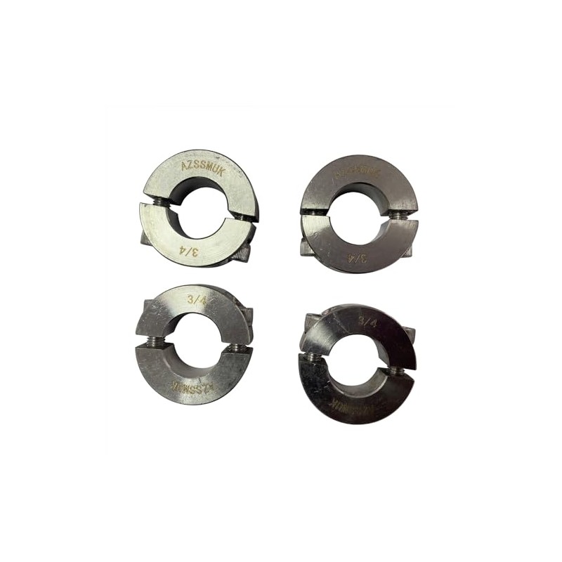 AZSSMUK Bore 3/4'' Double Split Shaft Collar Stainless Steel Lock
