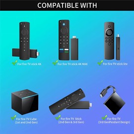 Replacement Remote Control with Voice Function Fit for TV Stick (2nd Gen&3rd Gen&4K&Lite), Smart TV Cube (1st Gen&2nd Gen),Smart TV (3rd Gen)