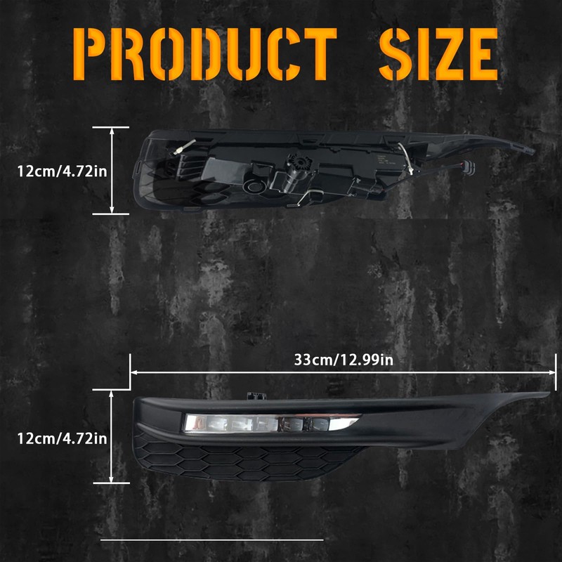 LED Fog Lights Compatible with 2016 2017 Honda Accord Sedan