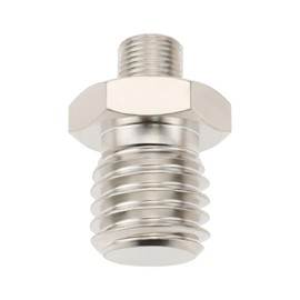 VGOL 1Pc 5/8-11 Male to M9x0.75 Male Threaded Adapter Polisher Drill Bit Connecting Compatible with Most M12 Polishers and Sanders Tool Sliver