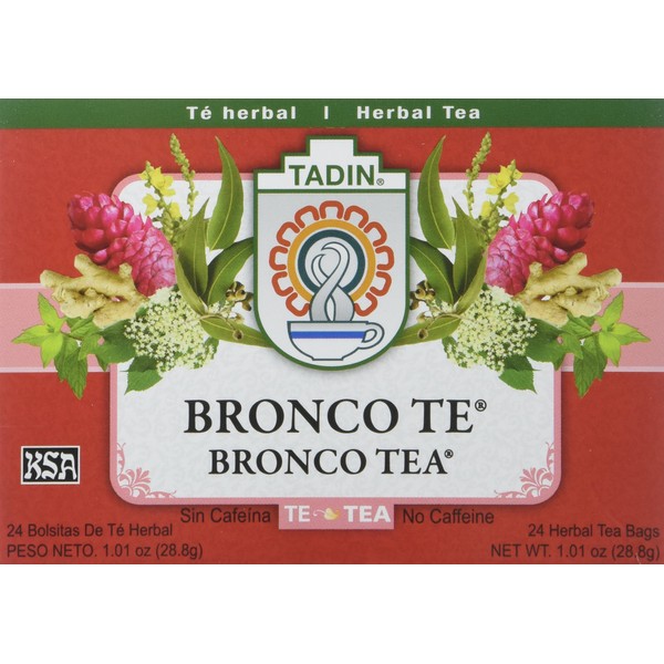 Tadin Bronco Te For Irritated Throat 24 Bags - Te Garganta Irritada