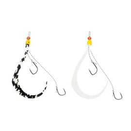 JACKALL(ジャッカル) Ranbu Binbin Switch Spare Rubber Hook Set, Gradated #10/#9 Camouflage + Glow Set