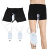 Wearable Men Urinal Bag Elastic Waistband Reusable Portable Male Shorts