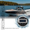 Soundfy Marine Gauge Stereo Receiver, Bluetooth Boat Radio with IPX5