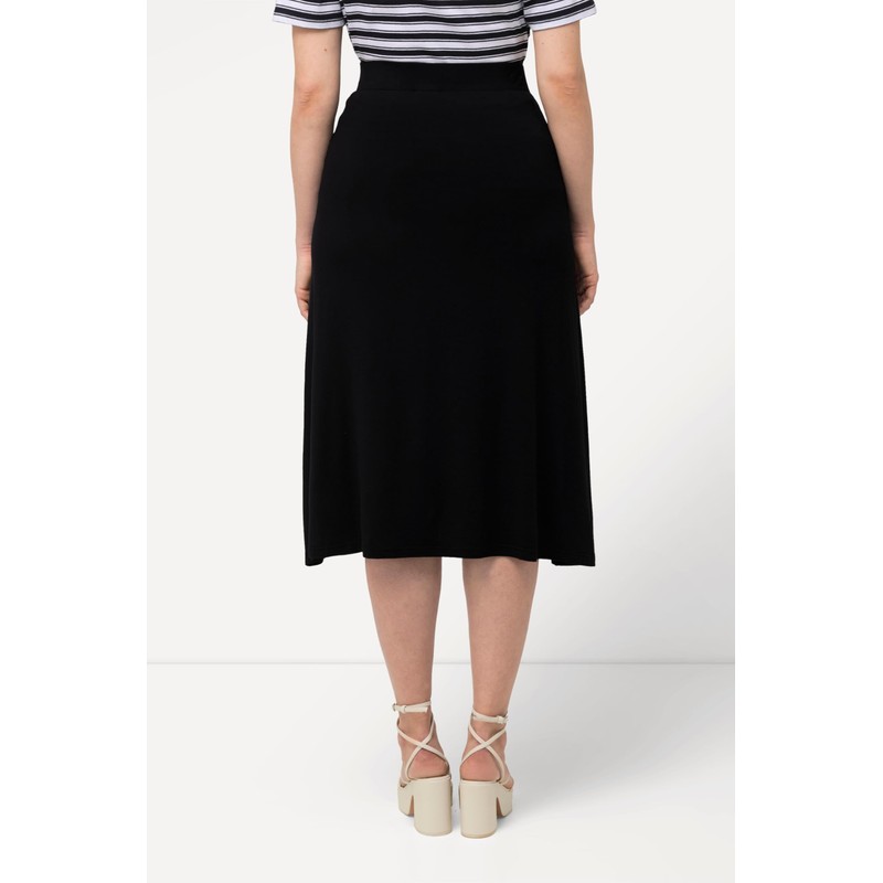 Ulla Popken Women's Skirt, black