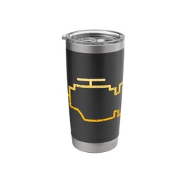 Check Engine Light Funny Mechanic Car Stainless Steel Insulated Tumbler