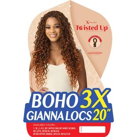 Outre X-Pression Twisted Up - Boho Gianna Locs 20" 3X (MT1B/COPPER ORANGE)