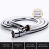 Kibath L102271 Shower Hose Brass 175 cm Shiny Chrome-Plated