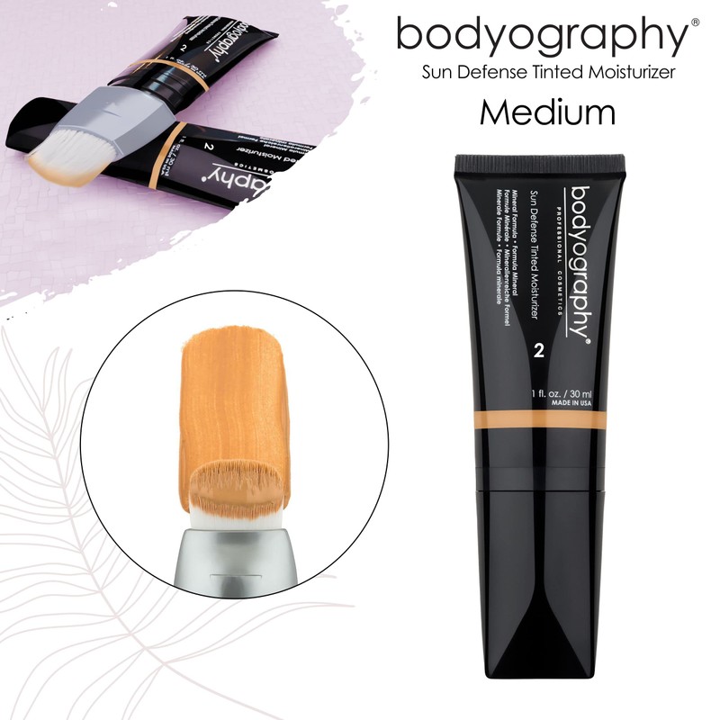 Bodyography Sun Defense Tinted Moisturizer - Nourishes and Defends Skin