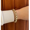 12mm Gold Filled Diamond Cut Pattern Belcher Bracelet
