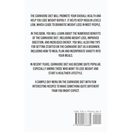  A Carnivore Diet: Delicious and Nutritious Meat-based Recipes for Simple Health, High Protein Carnivore Lifestyle