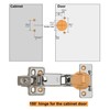 2 Pack 180 Degree Hinges,Concealed Hydraulic Adjustable Mounting,Soft Closing Frameless
