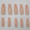 LoveOurHome 100pc Coffin Press on Nails Long Ballerina False Nails