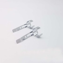 20 Pieces Silvery Metal Pen Clips Snap in Pen Clip for Shirt Pocket, Slide On Pencil Holder Clip Hangable Portable Pen Holder for Clipboard, Notebook, School, Office Pencil Holders and Pen Holders