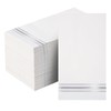 Servilletas de papel forradas de plata de 100 servilletas elegantes