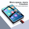 Fahgaer 2.4 Inch Full Screen MP3 Player Mini Ultra-Thin Bluetooth