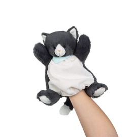 Kaloo - Les Amis - Handpuppe aus Plüsch für Babys Chamallow die Katze - 25 cm - superweiches Material - für Neugeborene, K970005