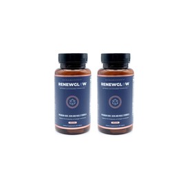 Renewglow Hair Supplement, Proven to Promote Healthy Hair Growth Supports Thicker, Fuller Hair and Healthier Skin, Ages 35 and Up, 2-Pack