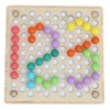 Children Wooden Clip Beads Puzzle Board Hands Brain Training Bead