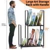 lukar 2 Tier Art Canvas Storage Rack, Large Artwork Storage