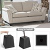 OwnMy 4PCS 3 Inch Plastic Furniture Legs Screw-in Plastic Sofa