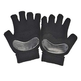 Silipos Gel Cushioned Yoga and Pilates Gloves, Silipos Gel Padded, No-Slip Grip, Cotton Blend, Black, 1 Pair