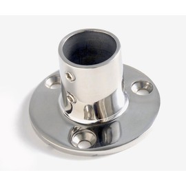 90 Degree Boat Deck Handrail Rail Fitting Round Base 316 Stainless Steel Marine Grade for 7/8" Tube