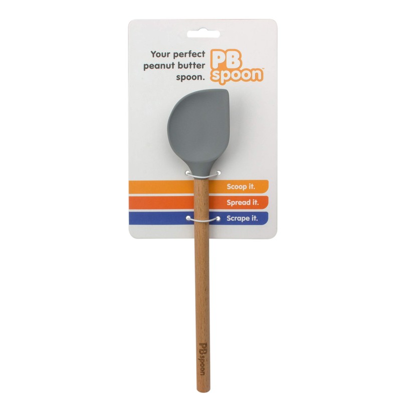 Peanut Butter Spoon - PBspoon Jar Cleaning Spatula with Wooden