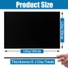 Wonninek Pack of 4 Black ABS Plastic Sheet, 30 x